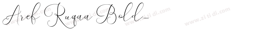 Aref Ruqaa Bold字体转换